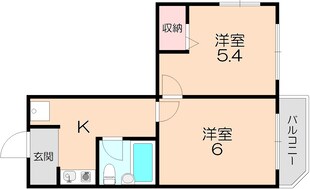 クレール若竹の物件間取画像